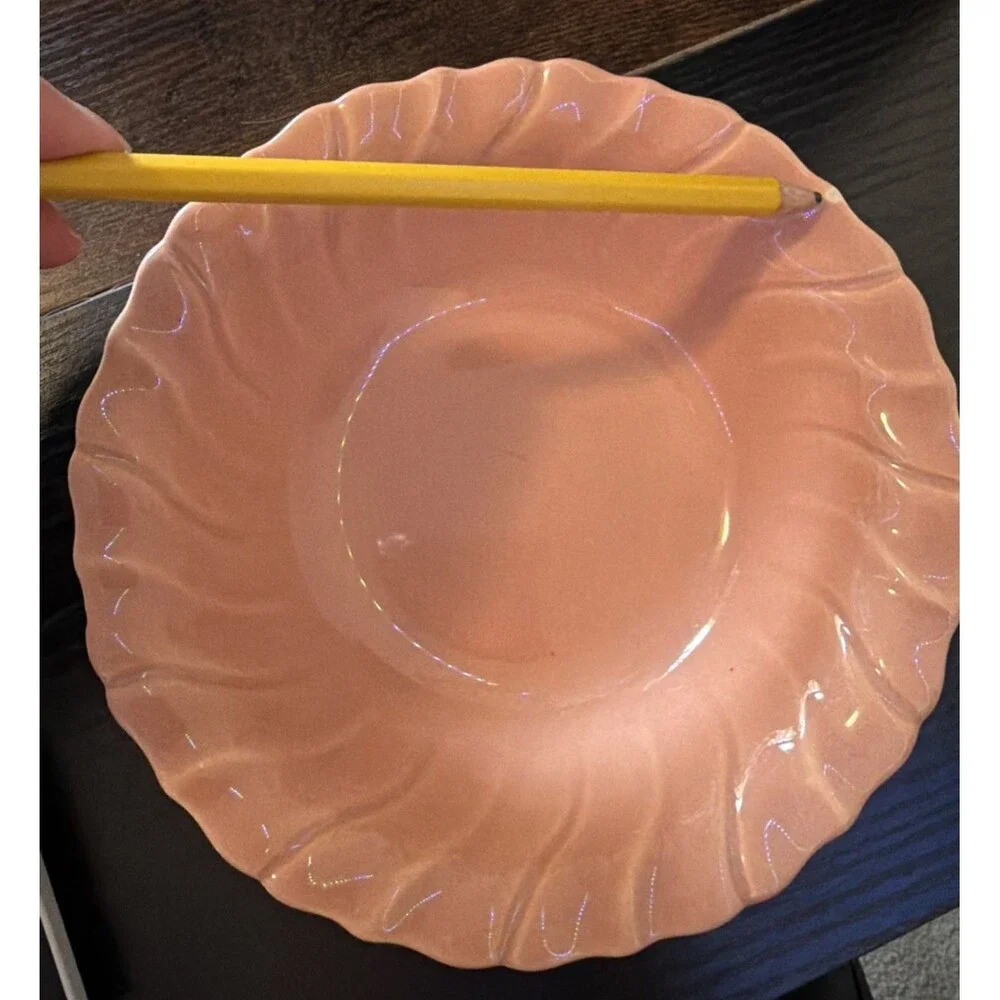 Vintage Franciscan Coronado Coral Pink Coupe Cereal Bowls 6.25